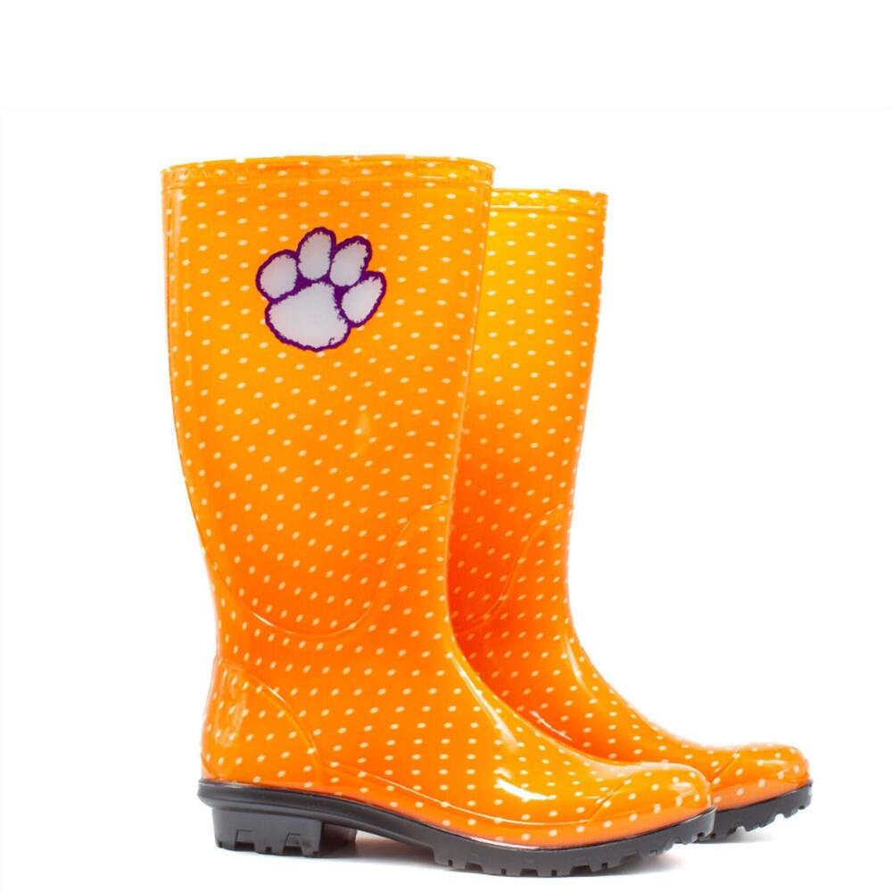 NEW GAMEDAY BOOTS women's clemson rain boot in orange